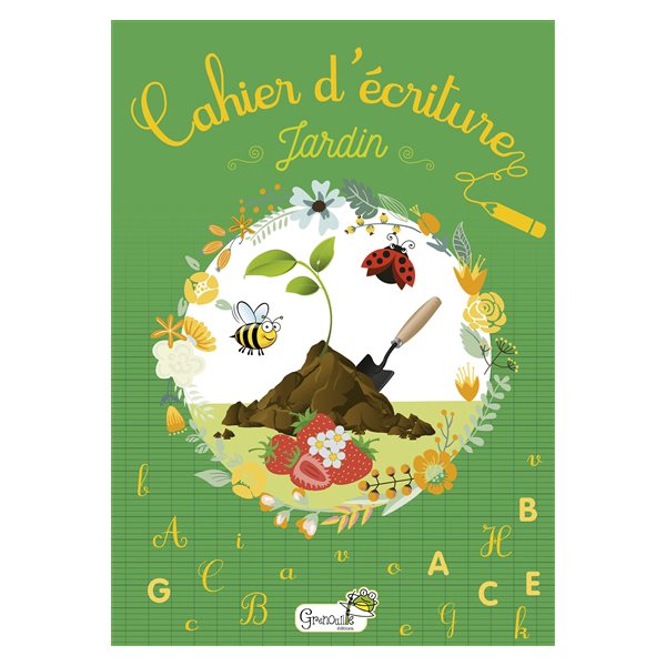 Cahier d'écriture jardin