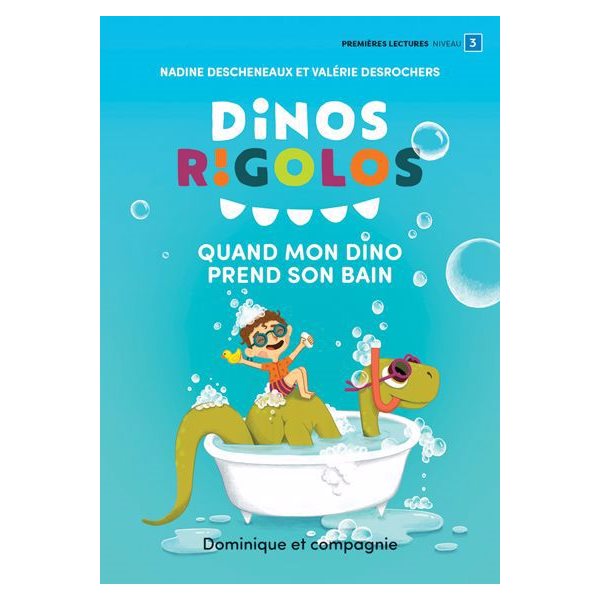 Dinos rigolos : Quand mon dino prend son bain