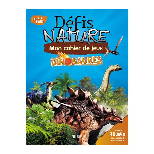 Dinosaures : mon cahier de jeux (PRÉSENTOIRE)