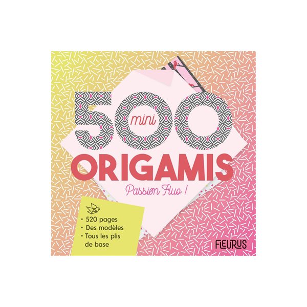 500 mini origamis passion fluo !