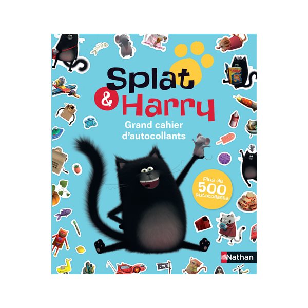 Grand cahier d'autocollants Splat & Harry 