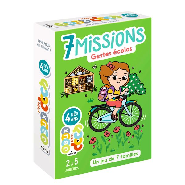 7 missions : gestes écolos : un jeu de 7 familles