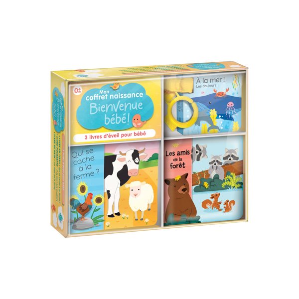 Mon coffret naissance : 3 livres d'éveil pour bébé