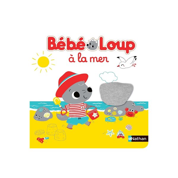 Bébé loup à la mer