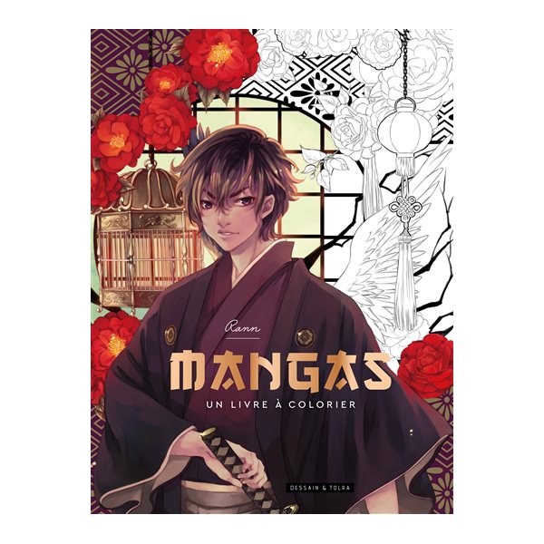 Mangas : un livre à colorier