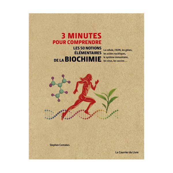 3 minutes pour comprendre les 50 notions élémentaires de la biochimie : la cellule, l'ADN, les gènes, les acides nucléiques, le système immunitaire, les virus, les vaccins...