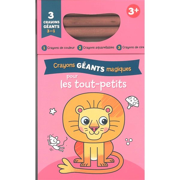 Crayons géants magiques pour les tout-petits : le lion