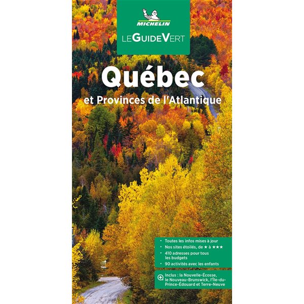Guide touristique Québec et provinces de l'Atlantique