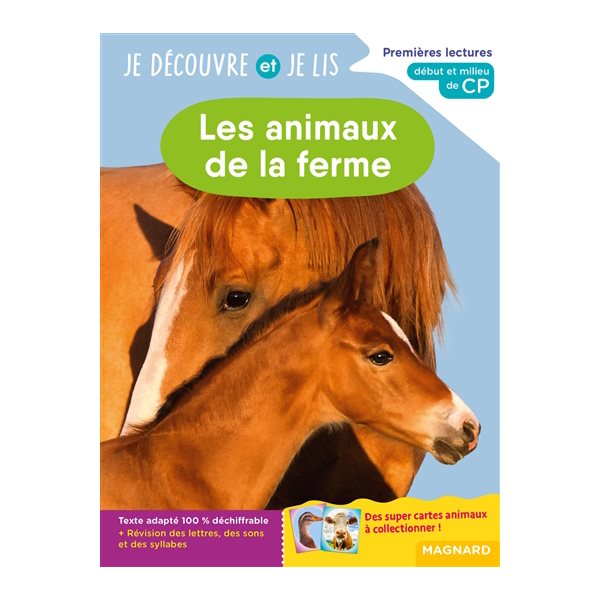 Les animaux de la ferme : premières lectures, début et milieu de CP