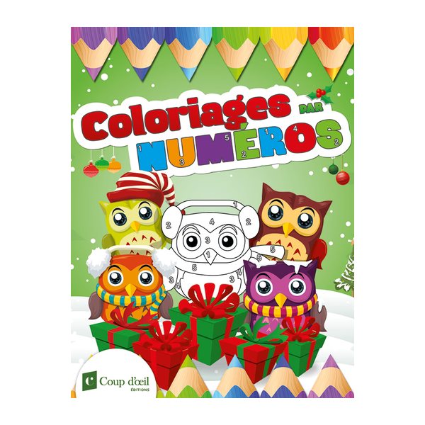 Coloriages par numéros (hiboux)