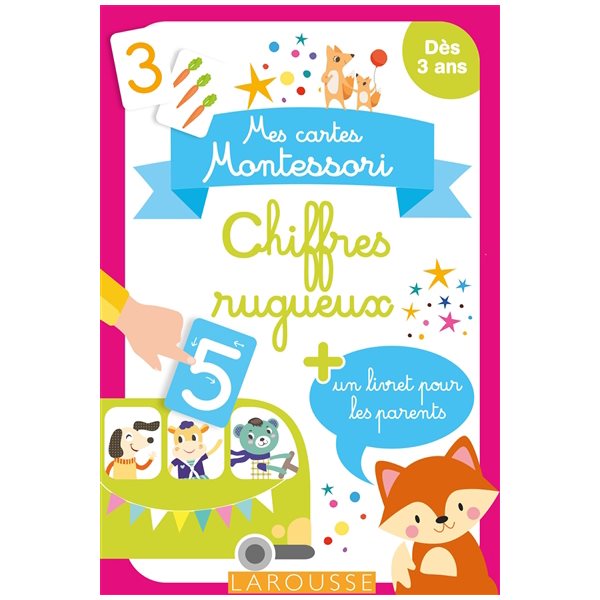 Chiffres rugueux : mes cartes Montessori