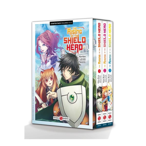 The rising of the shield hero : starter pack volumes 1 à 3