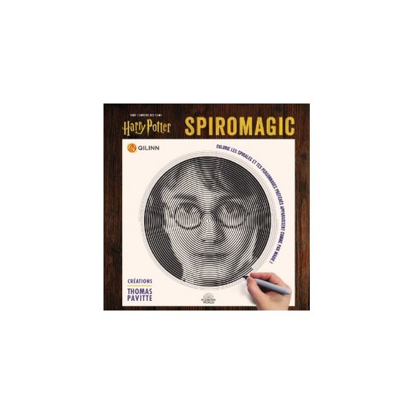 Harry Potter spiromagic : colorie les spirales et tes personnages préférés apparaissent comme par magie !