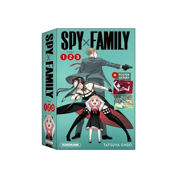 Spy x Family, Tomes 1, 2, 3 + poster offert