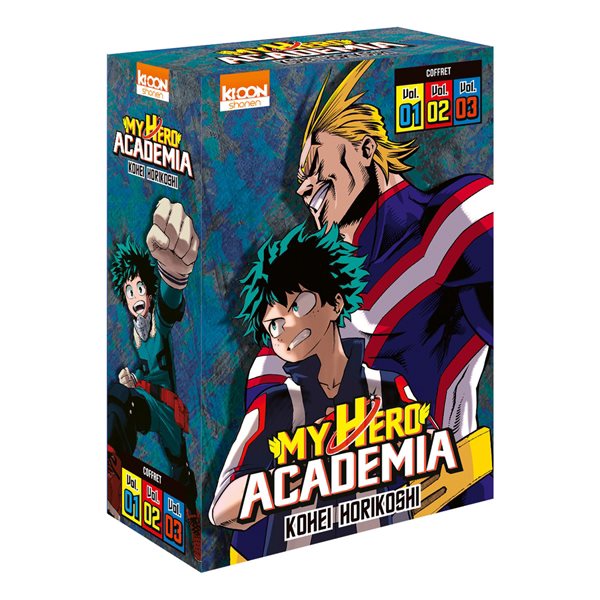 My hero academia : coffret vol. 1, vol. 2, vol. 3