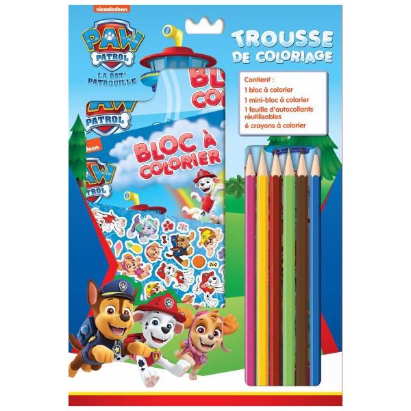 Pat Patrouille : trousse de coloriage