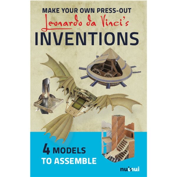 Make your own press-out Leonardo da Vinci's inventions : 4 models to assemble