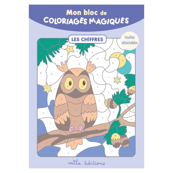 Mon bloc de coloriages magiques : les chiffres