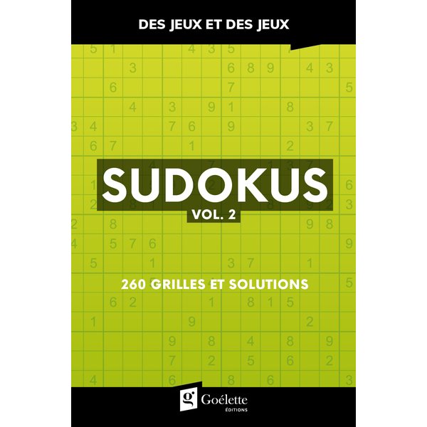 Sudokus vol. 2 : 260 grilles et solutions