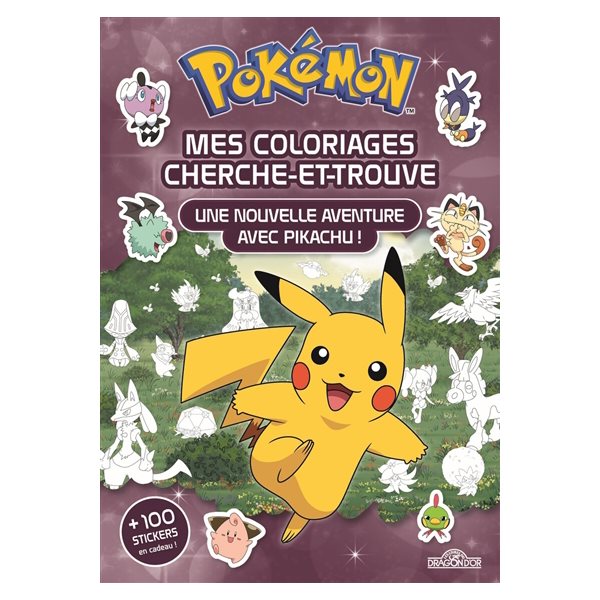 Pokémon : mes coloriages cherche-et-trouve : une nouvelle aventure avec Pikachu !