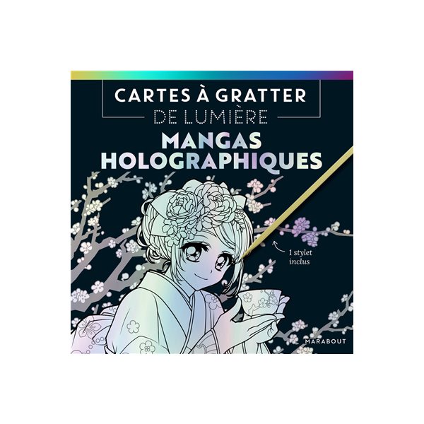 Cartes à gratter de lumière : mangas holographiques