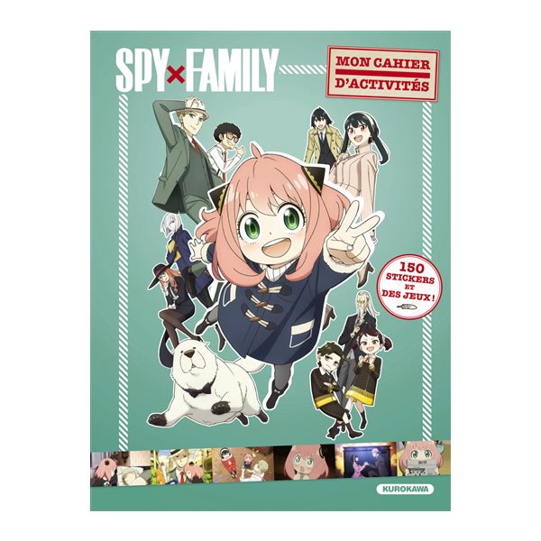 Mon cahier d'activités Spy x Family : 150 stickers et des jeux !