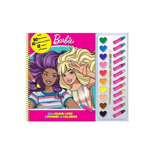 Mattel Barbie, Mon grand livre à peindre et colorier