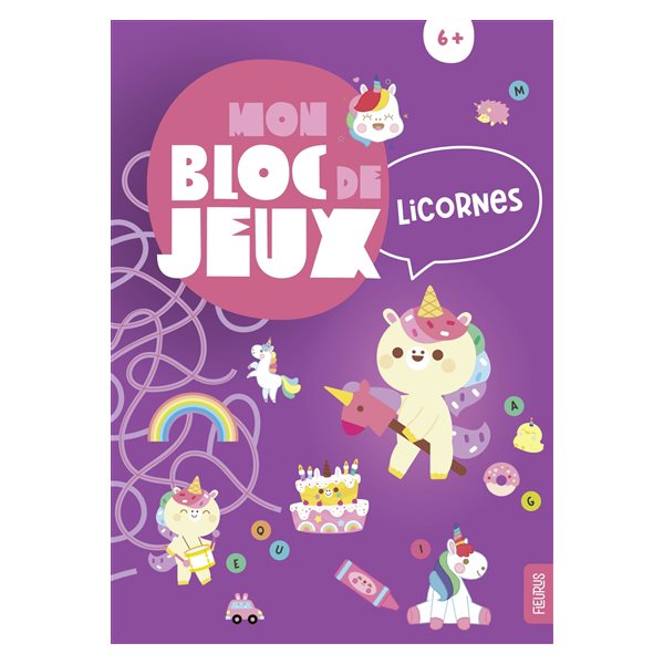 Mon bloc de jeux licornes