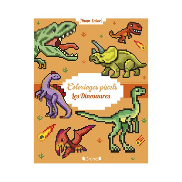 Coloriages Pixels : Les Dinosaures