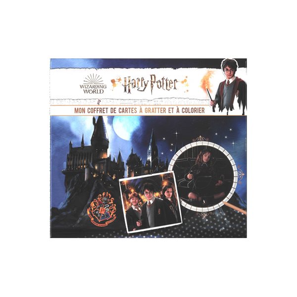 Harry Potter : mon coffret de cartes à gratter et à colorier