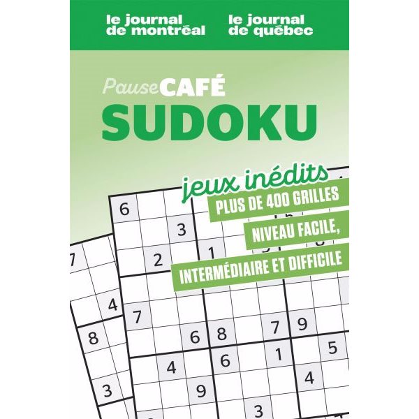 Pause café sudoku jeux inédits