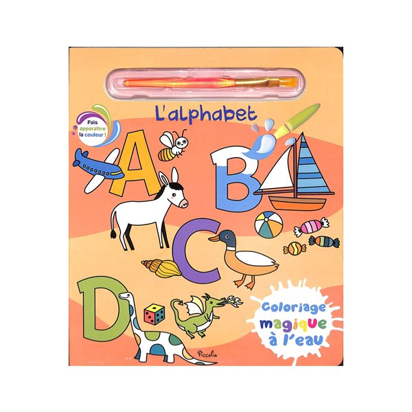 L'alphabet, Coloriage magique à l'eau