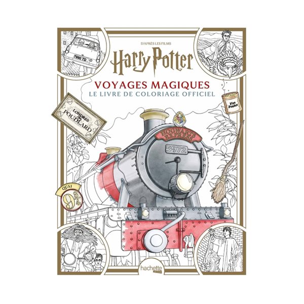 Coloriage Harry Potter : Voyages Magiques : Le livre de coloriage officiel