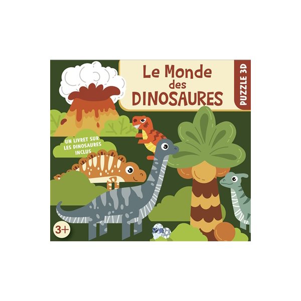 Coffret puzzle 3D : Le monde des dinosaures