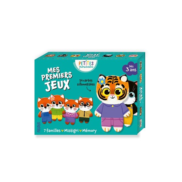 Mes premiers jeux : 7 familles, mistigri, mémo, Petites pousses. Colos et jeux