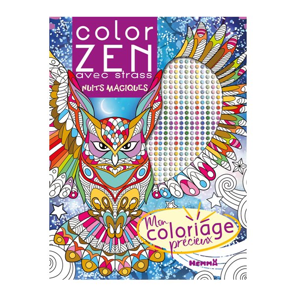 Color Zen avec strass : Nuits magiques : Mon coloriage précieux