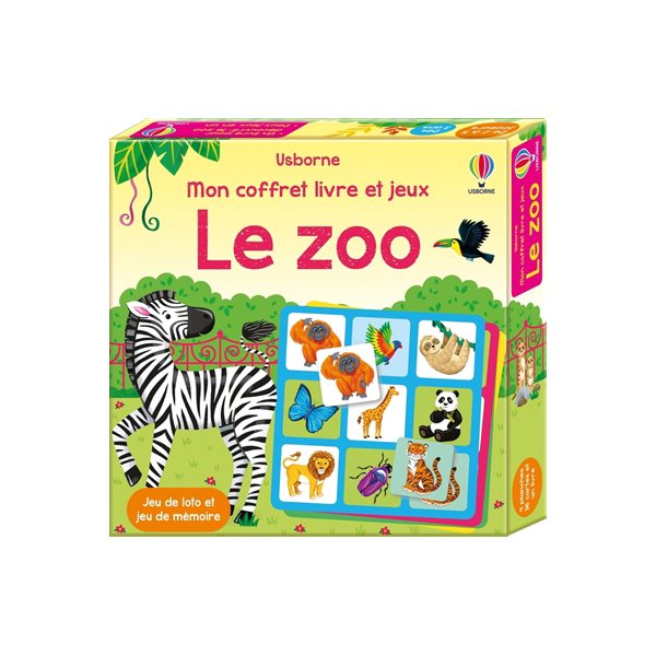 Le zoo : Mon coffret livre et jeux : Dès 3 ans