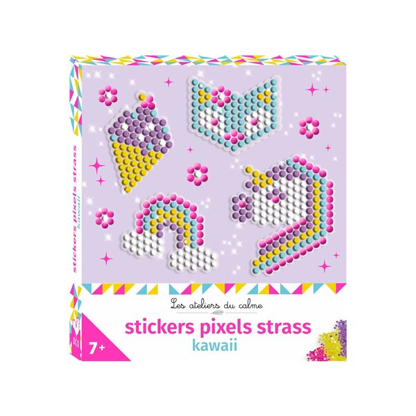 Kawaii : stickers pixels strass, Les ateliers du calme