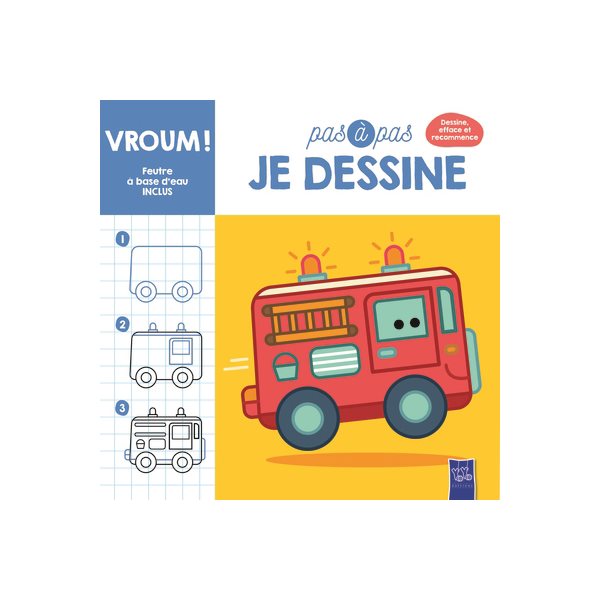 Vroum !, Pas à pas, je dessine