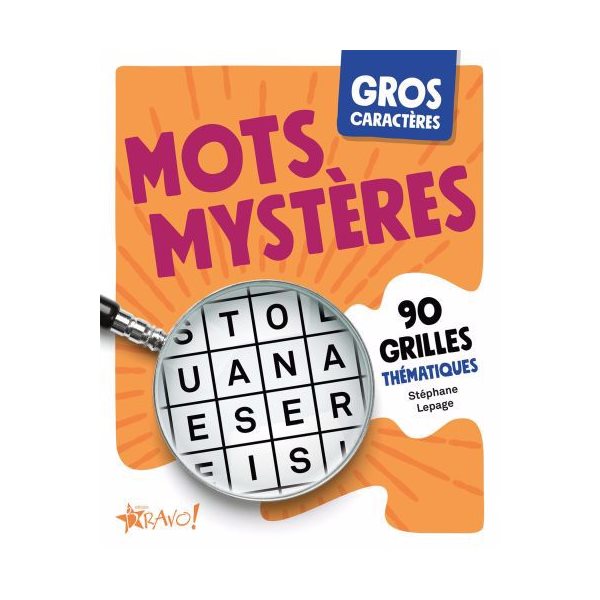 Gros caractères - Mots mystères : 90 grilles thématiques, Gros caractères