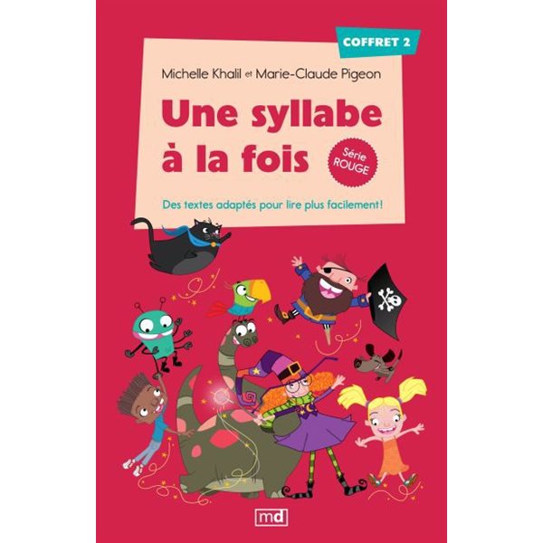 Une syllabe à la fois - Coffret 2 série rouge : Des textes adaptés pour lire plus facilement!