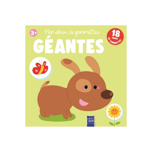 Mon album de gommettes géantes : 3+ : chien