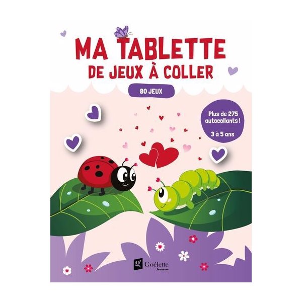 Ma tablette de jeux à coller