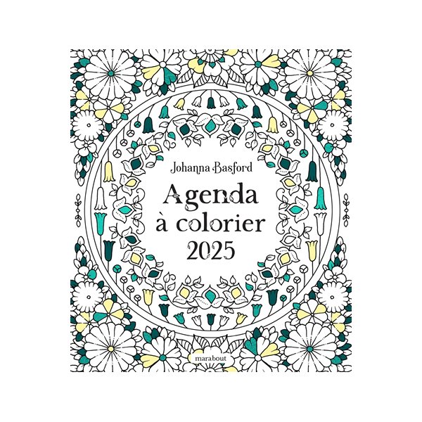 Agenda à colorier 2025