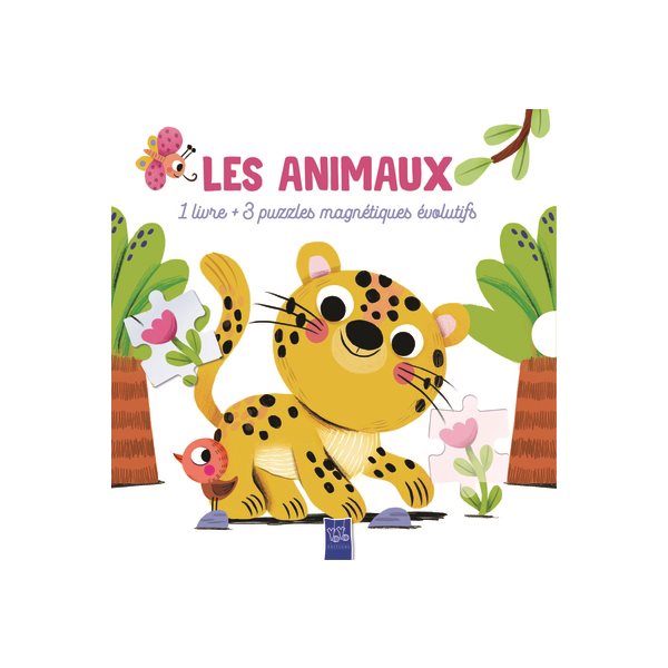 Les animaux : 1 livre + 3 puzzles magnétiques évolutifs