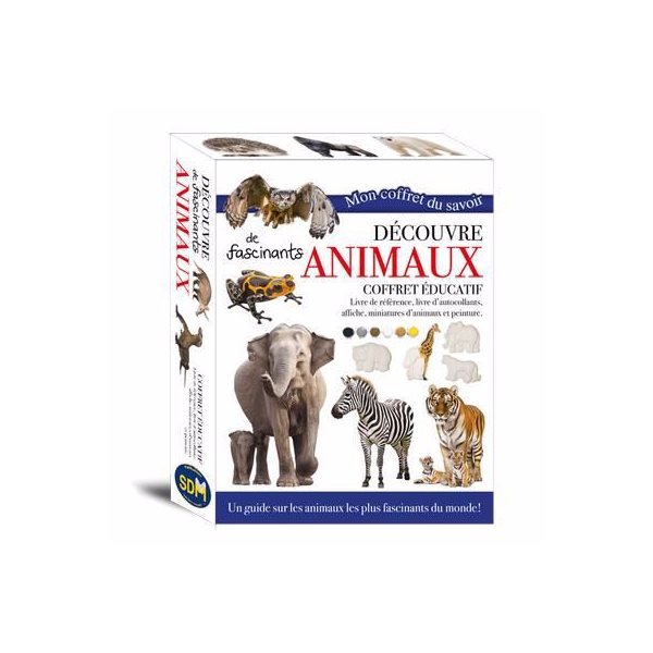 Découvre de fascinants animaux : coffret éducatif, Mon coffret du savoir