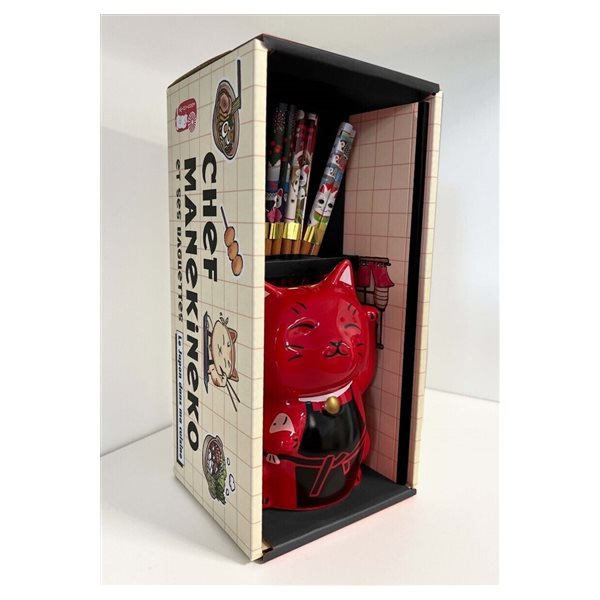 Coffret chef Maneki Neko et ses baguettes