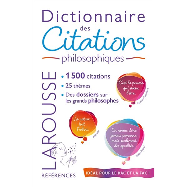 Dictionnaire des citations philosophiques, Références Larousse