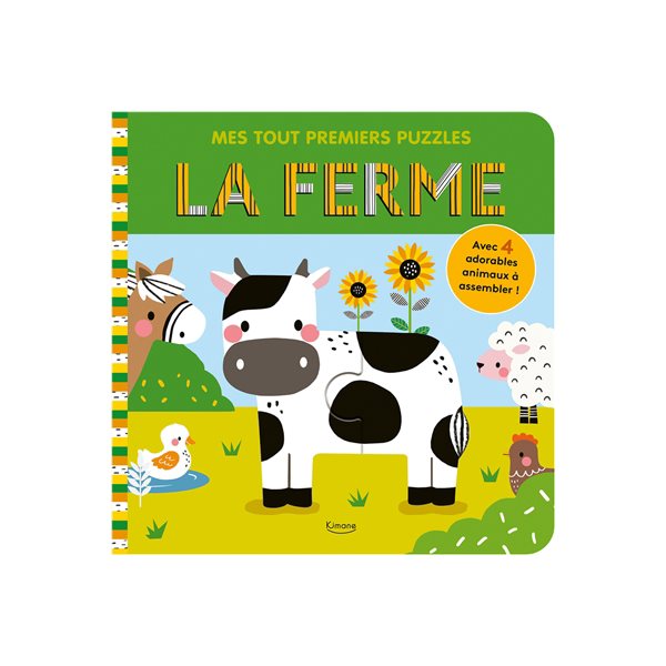 La ferme : avec 4 adorables animaux à assembler !, Mes tout premiers puzzles