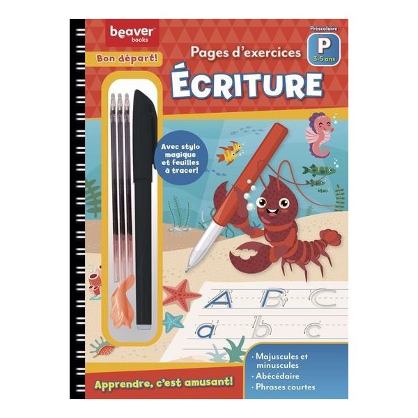 Écriture : Préscolaire, Pages d'exercises